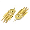 Golden Alloy Chandelier Earrings LS-EJEW-D092-03D-G-2