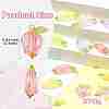 200Pcs Transparent ABS Plastic Pendants PALLOY-CJ00120-8