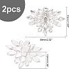 2Pcs Detachable Flower Shoe Decoration AJEW-FG0002-05-2