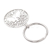 Tibetan Style Alloy Pendant Keychains KEYC-JKC01352-4