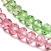 Transparent Painted Glass Beads Strands DGLA-A034-T8mm-A18-4