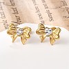 304 Stainless Steel Micro Pave Clear Cubic Zirconia Stud Earrings EJEW-I318-01G-01-2
