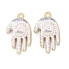 Religion Printed Alloy Pendants AL-CBA7256-24G-03-1