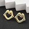 Ion Plating(IP) 304 Stainless Steel Stud Earrings EJEW-K268-11G-1