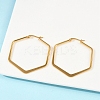 201 Stainless Steel Angular Hoop Earrings LS-EJEW-F205-13G-A-4