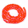 Electroplate Glass Beads Strands EGLA-A034-T2mm-L29-2