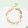 Religion 304 Stainless Steel Link Chain Bracelets for Women LS-BJEW-F524-01G-1