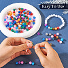 360Pcs 12 Colors Round Imitation Cat Eye Resin Beads OACR-TA0001-12-9