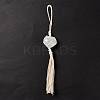 Natural Quartz Crystal Pendant Decorations HJEW-E579-01B-5