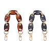 Givenny-EU 2Pcs 2 Colors Acrylic Curb Chain Bag Strap FIND-GN0001-28-1