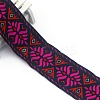 Flat Ethnic Style Embroidery Polyester Ribbons PW-WG39693-13-1