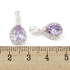 Brass with Cubic Zirconia Charms KK-Q820-10S-3