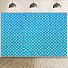 Fishscale Pattern Polyester Fabrics DIY-WH0304-508C-1