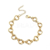 304 Stainless Steel Rings Link Chain Bracelet BJEW-TA00334-01-1