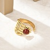Natural Gemstone Finger Rings RJEW-K290-10G-5