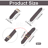 Fingerinspire 6Pcs Imitation Leather Toggle Buckle FIND-FG0001-29-2