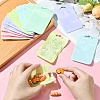 50Pcs 5 Colors Rectangle Plastic Yin-Yang Resealable Packaging Bags ABAG-YW0001-06-3