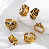 6Pcs 201 Stainless Steel Finger Rings for Men FS-WG288A9-02-2