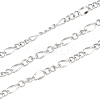 304 Stainless Steel Figaro Chains CHS-P028-13P-1