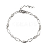 304 Stainless Steel Link Bracelets BJEW-A044-03A-P-4