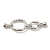 Brass Micro Pave Clear Cubic Zirconia Fold Over Clasps KK-K389-112P-1