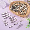 40Pcs 4 Styles Iron Alligator Hair Clips Findings PHAR-TADJ0001-10-5