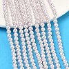 Electroplated Shell Pearl Beads Strands BSHE-G041-4mm-06-5