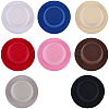 8Pcs 8 Colors EVA Fabric Pillbox Stewardess Fascinator Hat Base for Millinery AJEW-GF0010-94-6