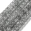 Transparent Spray Painting Crackle Glass Beads Strands GLAA-NH0001-05I-1