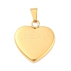 Ion Plating(IP) Fashionable 304 Stainless Steel Stamping Blank Tag Pendants STAS-J002B-01G-1