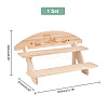 DIY 2 Tier Stair Style Wooden Plant Stand Kit ODIS-WH0299-11B-2