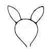 Hair Accessories Bunny Iron Hair Band Findings OHAR-S191-01-1