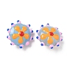 Baking Paint Glass Enamel Beads LAMP-S080-03B-1