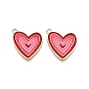 Rack Plating Alloy Enamel Pendants ENAM-N056-432B-1