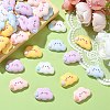 40Pcs 5 Colors Opaque Resin Cabochons CRES-CJ0001-62-3