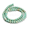 Assembled Synthetic Stone and Trochus Shell Beads Strands G-B128-08B-02-2