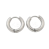 Tarnish Resistant 304 Stainless Steel Huggie Hoop Earrings EJEW-F111-16mm-P-2