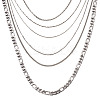 304 Stainless Steel Chain Necklace NJEW-TA0001-10P-2
