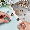 48Pcs 8 Styles Rack Plating Alloy Pendants FIND-AR0005-13-4
