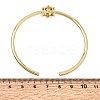 Brass Micro Pave Clear Cubic Zirconia Cuff Bangles for Women KK-CBAED06-08A-G-4