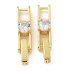 Rack Plating Brass Micro Pave Cubic Zirconia Watch Band Clasps KK-A234-016G-02-1