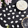 100Pcs ABS Plastic Imitation Pearl Beads OACR-LT0001-05-7
