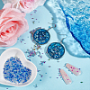 150G 15 Styles AB Color Plated 3D Nail Art Glass Mini Ball Beads MRMJ-OC0003-95-5