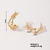 Vintage Hollow Twist Design High Fashion Ear Stud Earrings IK5867-1