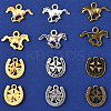 48Pcs 6 Styles Tibetan Style Alloy Pendants FIND-YW0007-25-2