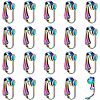 20Pcs Ion Plating(IP) 304 Stainless Steel Clip-on Earring Findings STAS-AR0002-53RC-1