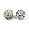 60Pcs 6 Color Handmade Polymer Clay Rhinestone Beads PORC-PH0001-38-2