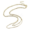 Brass Double Layer Necklaces NJEW-D302-51G-4