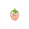 Alloy Enamel Pendants PALLOY-R151-43G-02-1