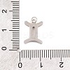 316 Stainless Steel Micro Pave Cubic Zirconia Pendants LS-STAS-K284-01I-P-3